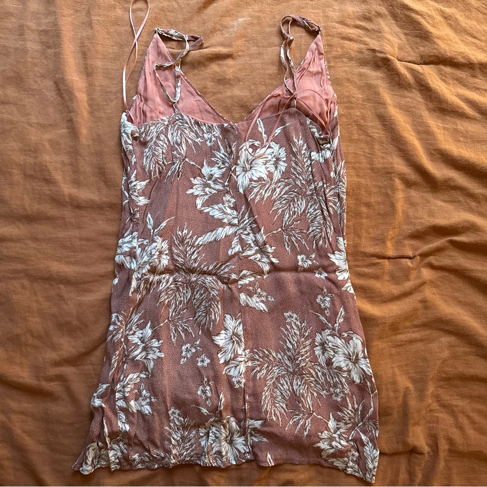 Mahina Terracotta and Cream Floral Dress - Picture 5 of 5